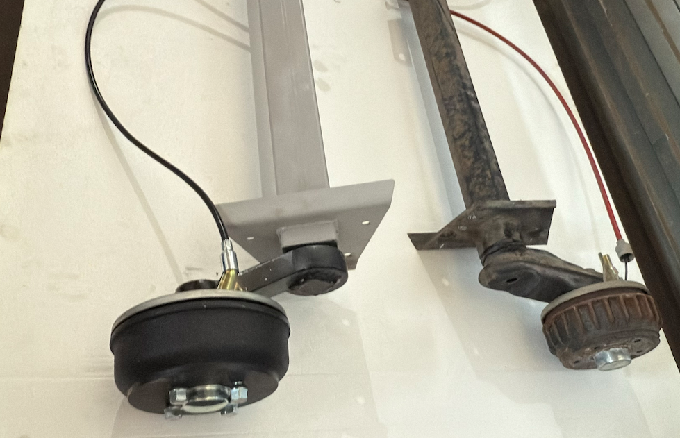 Изготовление новой оси для автодома